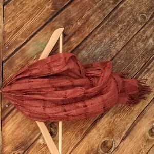 Soft, rusty scarf